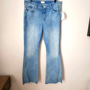NWT MOTHER | The Weekender Fray Jeans in Twenty-Eight and a Half Wishes - Sz 32